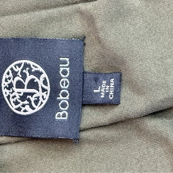 Bobeau Olive Green Long Sleeve Swing Top L - Picture 5 of 5